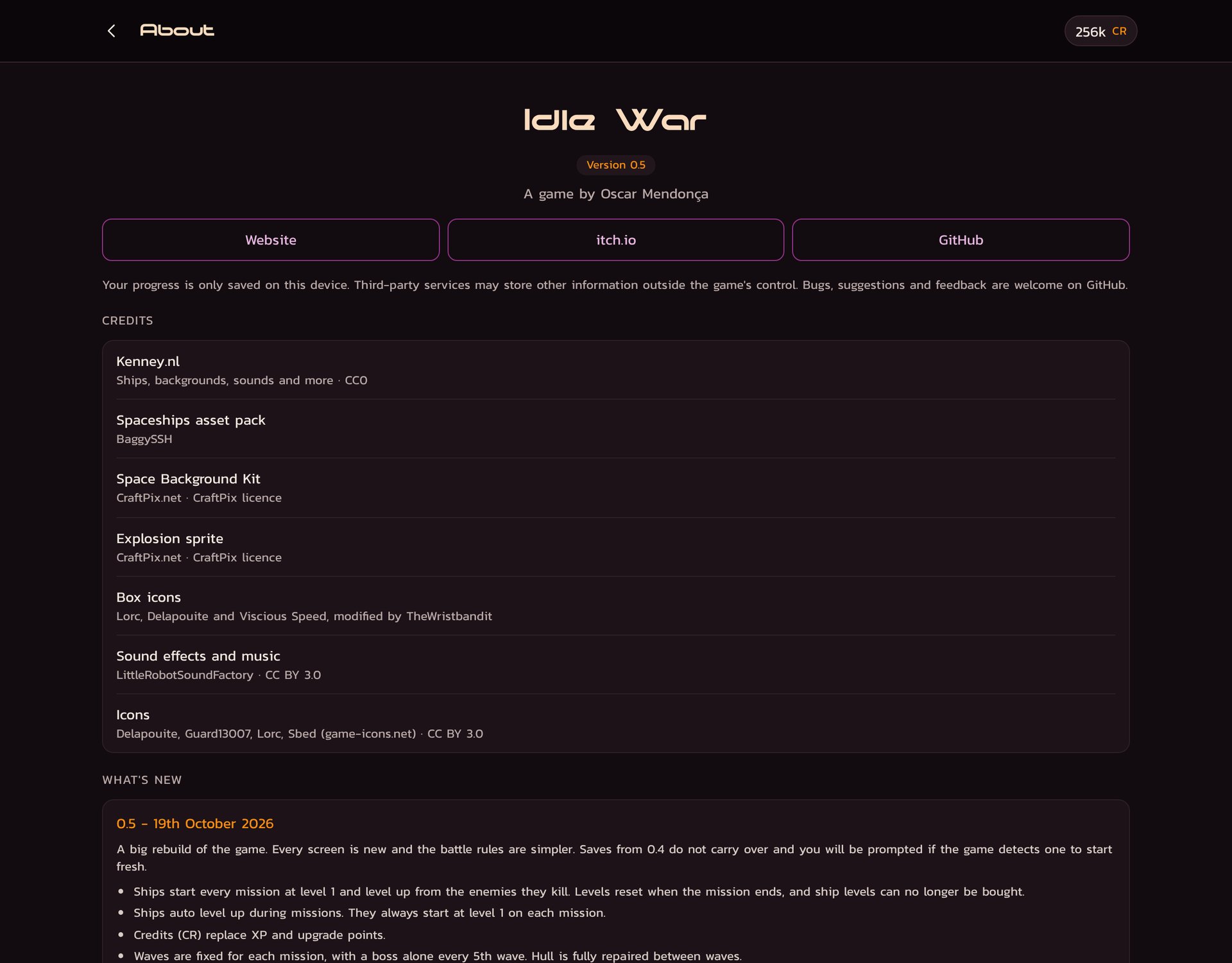 About and credits